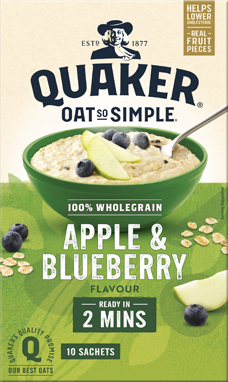 Quaker Oat So Simple Apple & Blueberry