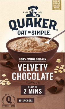 Quaker Oat So Simple Velvety Chocolate