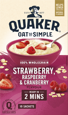 Quaker Oat So Simple Strawberry, Raspberry & Cranberry