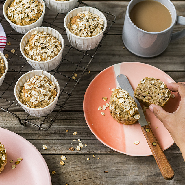 Gluten Free Cassava & Ginger Muffins with Oat