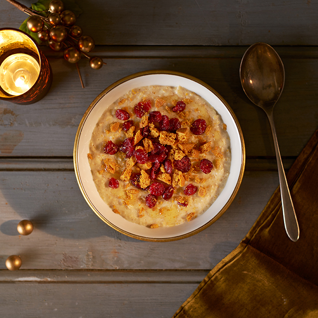 Porridge Gingerbread and Cranberry